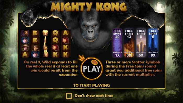 Tips dan trik menang slot Mighty Kong Pragmatic